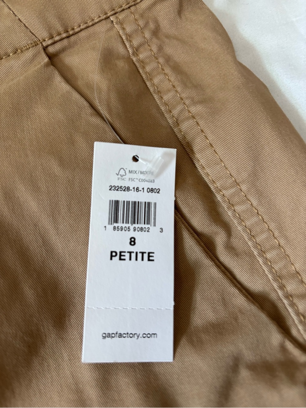 GAP Women’s Girlfriend Khaki Pants in Brown - Classic Casual - Picture 3 of 5